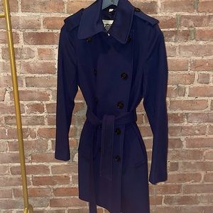 Burberry Prorsum Navy Wool + Cashmere Coat